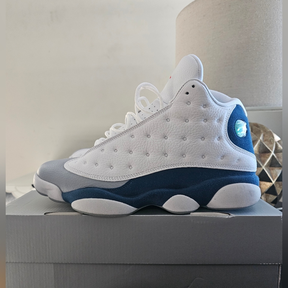 Nike Air Jordan Retro 13 White/Blue Size 13 Worn Probaly Three Times Like New